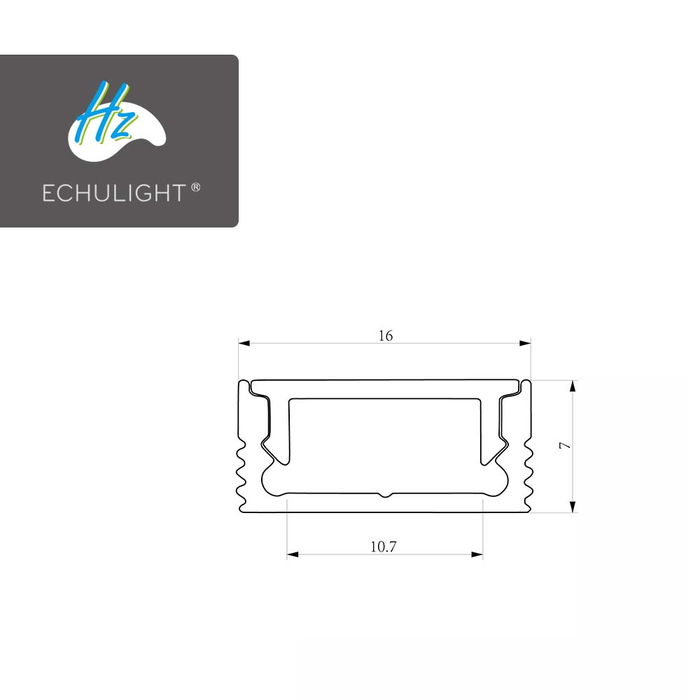 Factory direct sales indoor pc cover led light aluminum profile for linear lighting LS1607 