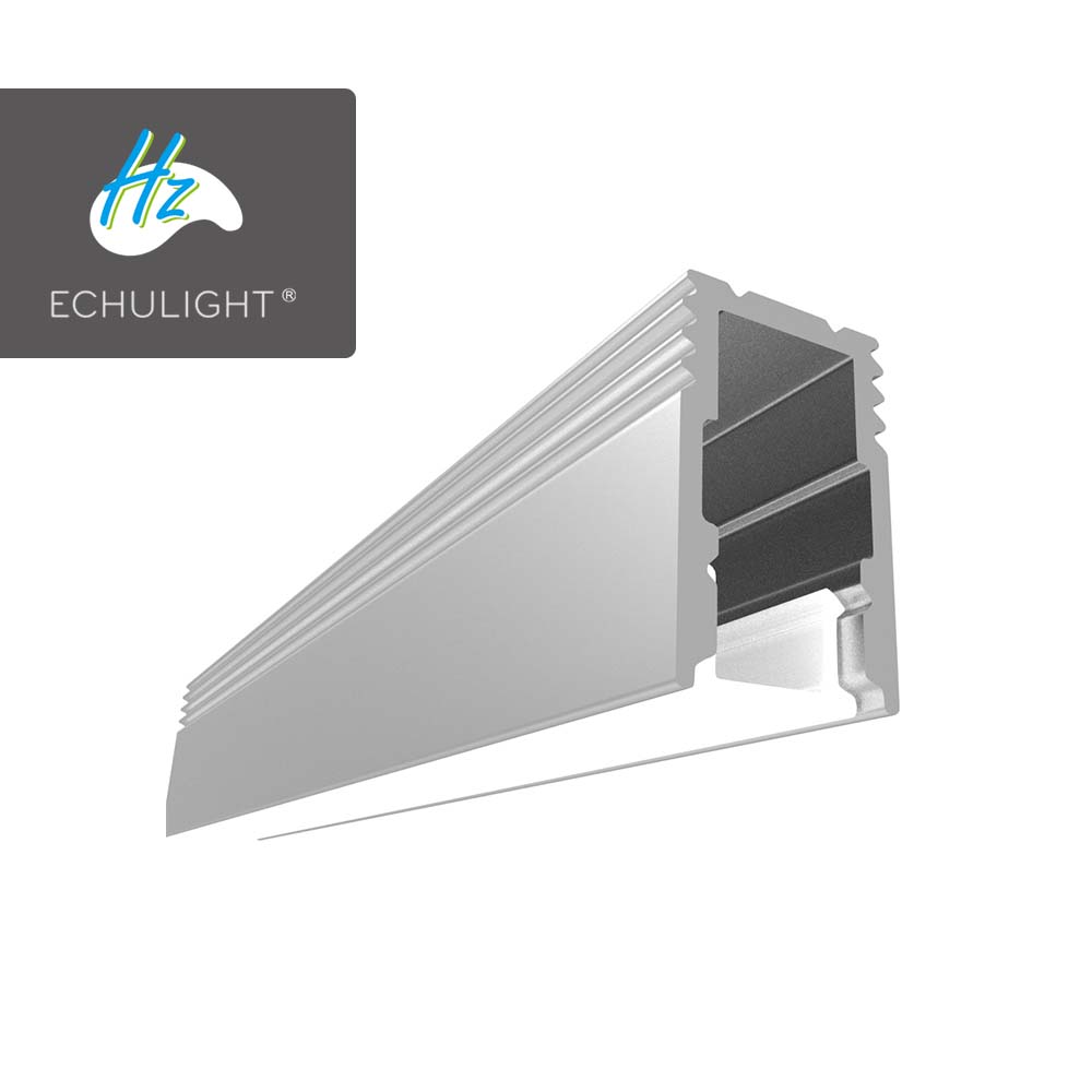 High quality pc cover silver color led linear light aluminum profile for sale LS0812 